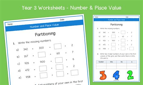 partitioning 3 digit numbers